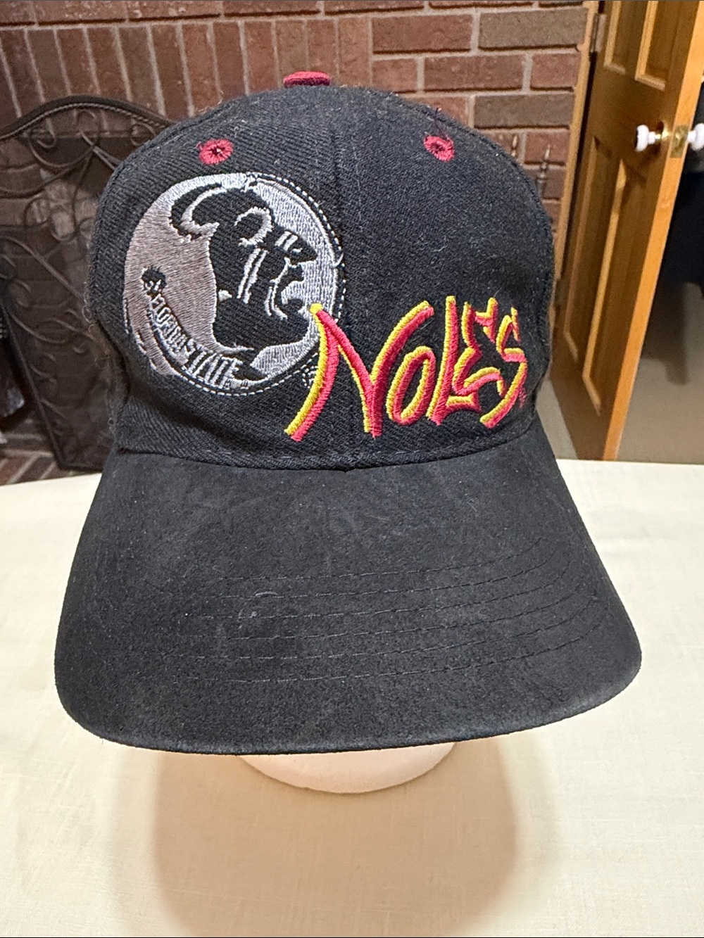 Florida State University Vintage Top of World Embroidered Baseball Cap.